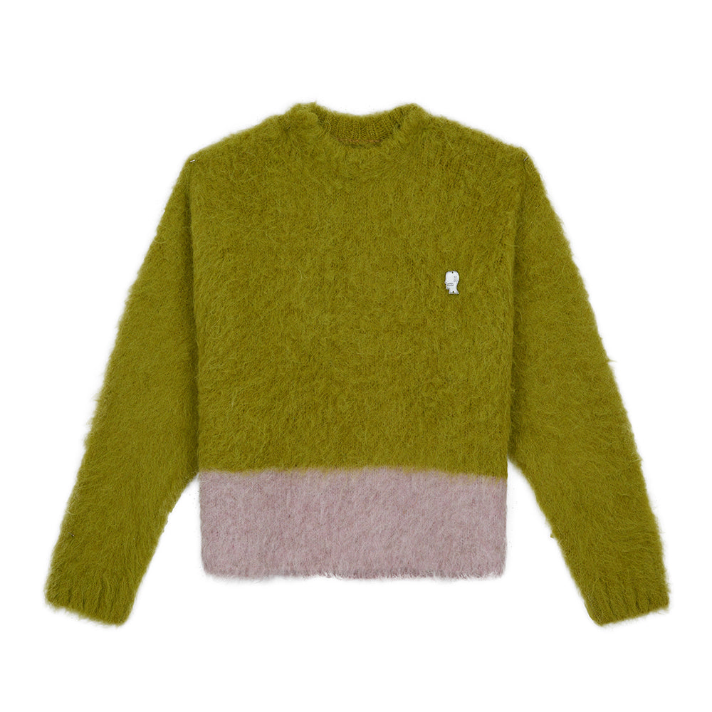 Brain Dead Super Hairy Boxy Knit - Lime