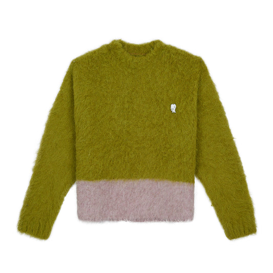 Brain Dead Super Hairy Boxy Knit - Lime