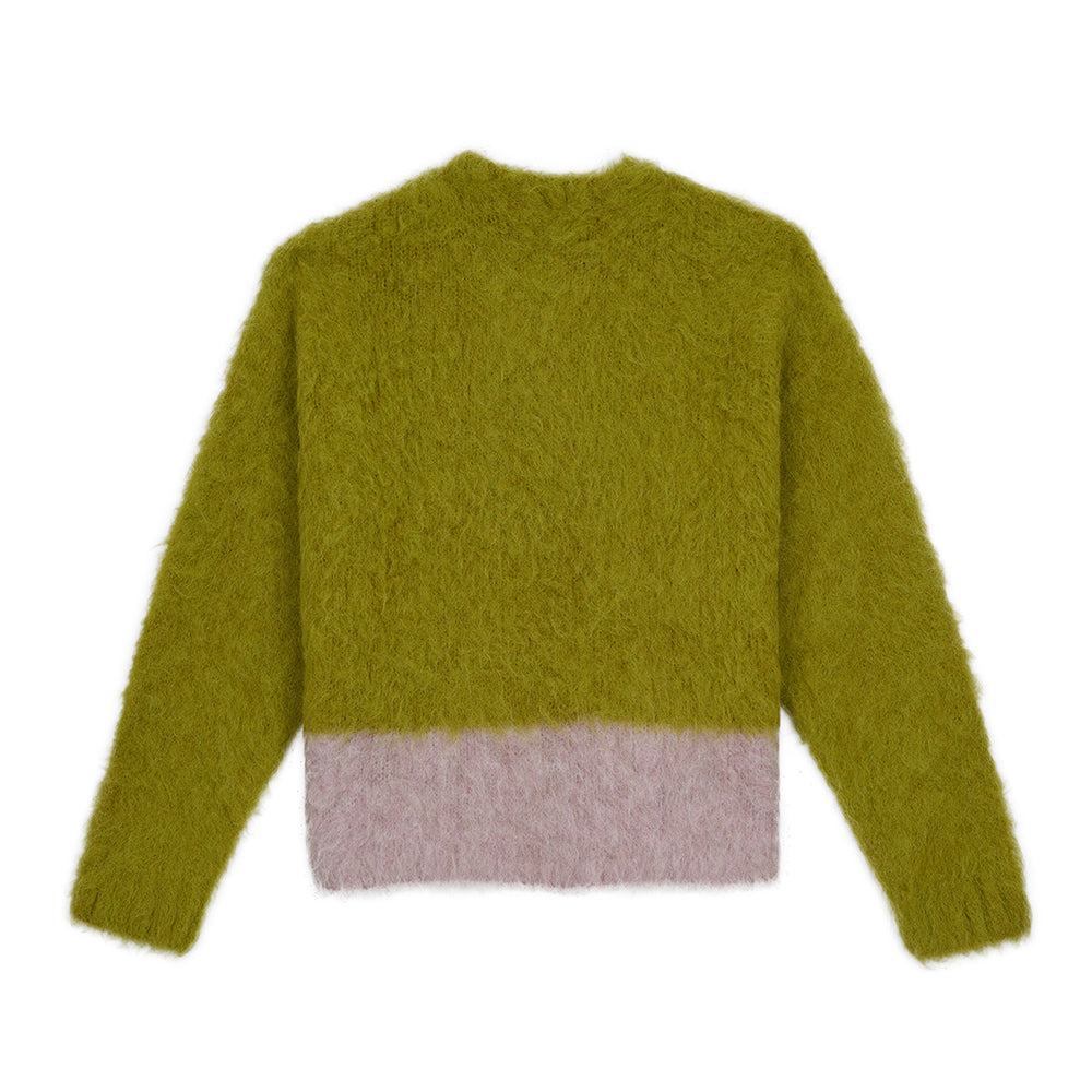Brain Dead Super Hairy Boxy Knit - Lime