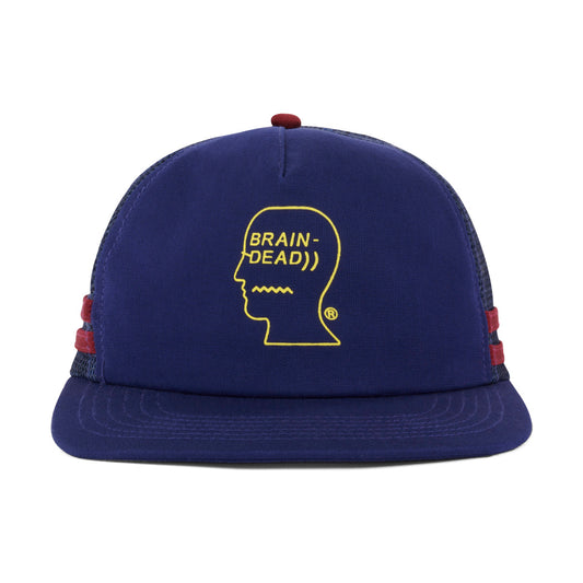 Brain Dead Logohead 5 Panel Trucker - Navy