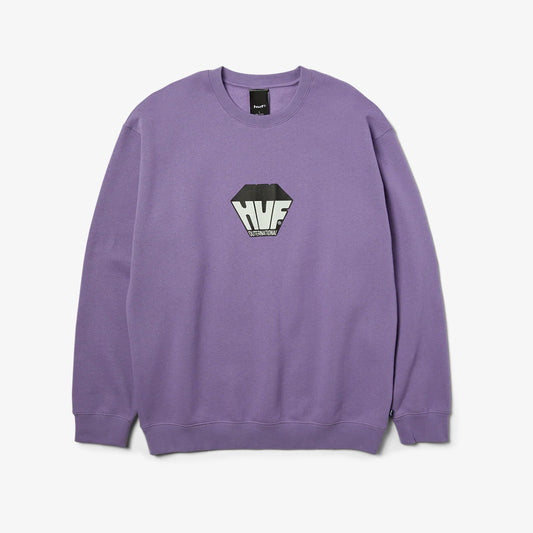 HUF Big Block Crew - Dust Purple