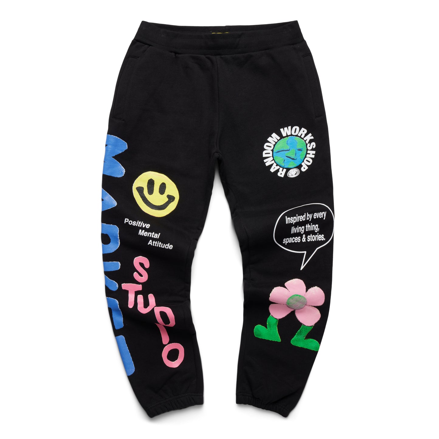 MARKET Smiley Collage Sweatpants - Black