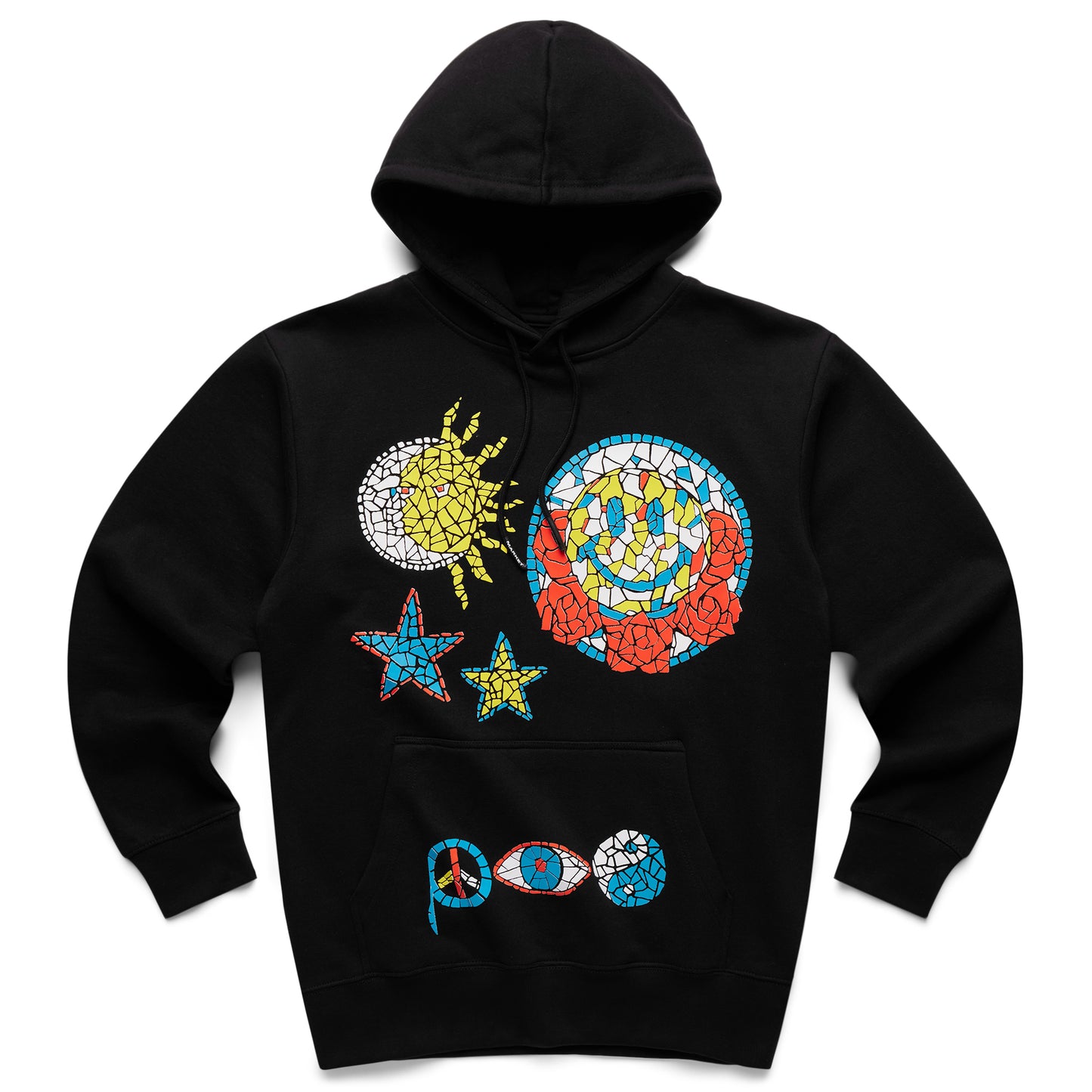 MARKET Smiley Mosaic Hoodie - Black