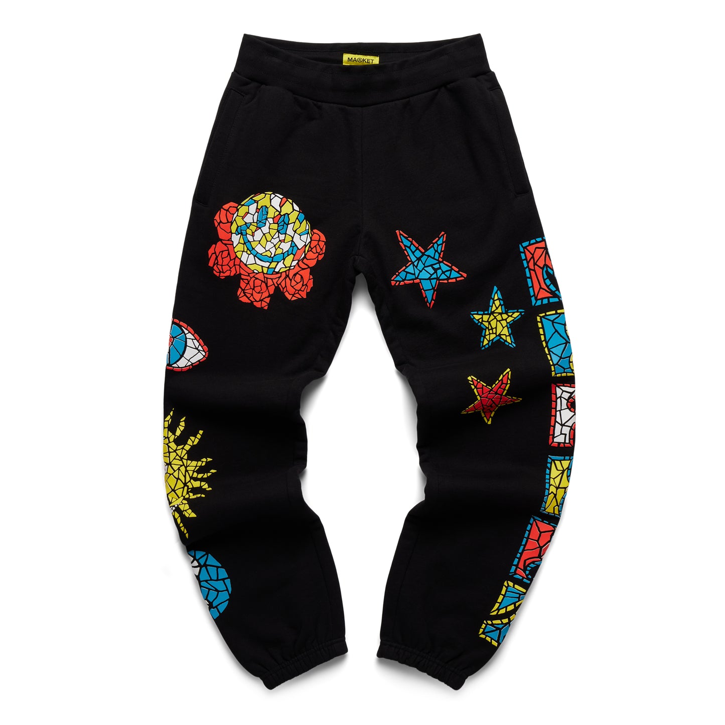 MARKET Smiley Mosaic Sweatpants - Black