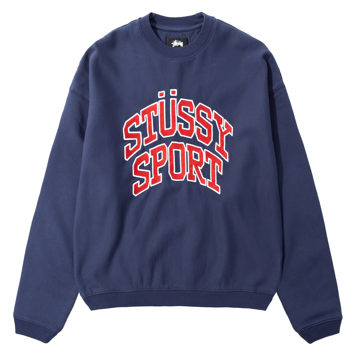 Stüssy Relaxed Oversized Crew Sweat - Navy