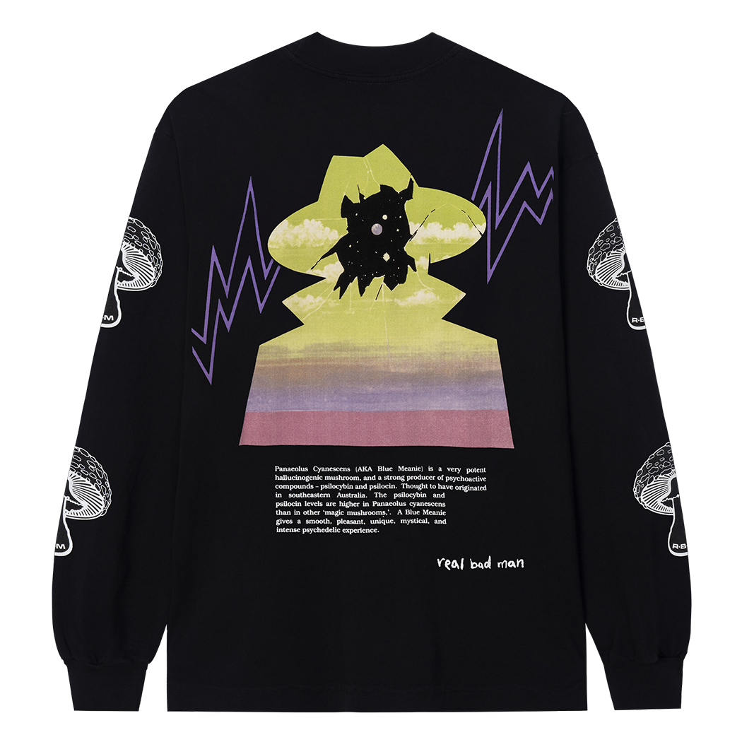 Real Bad Man Blue Meanie LS T-Shirt