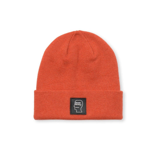 Brain Dead Logo Head Wool Beanie - Terracotta