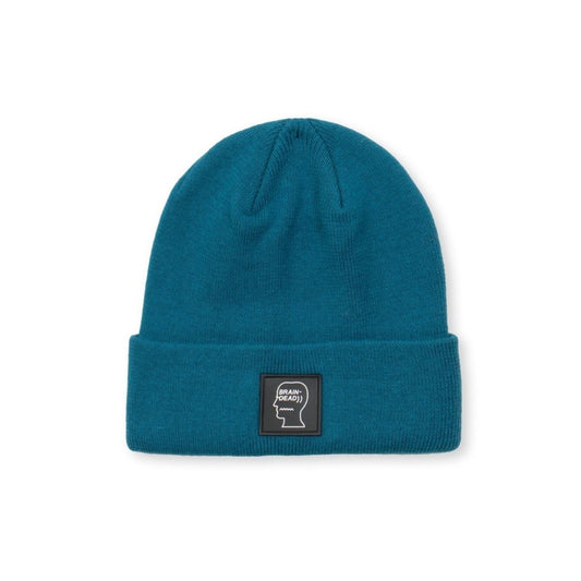 Brain Dead Logo Head Wool Beanie - Mallard Green