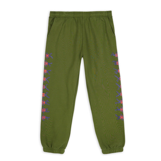 Brain Dead Box Man Sweatpant - Green
