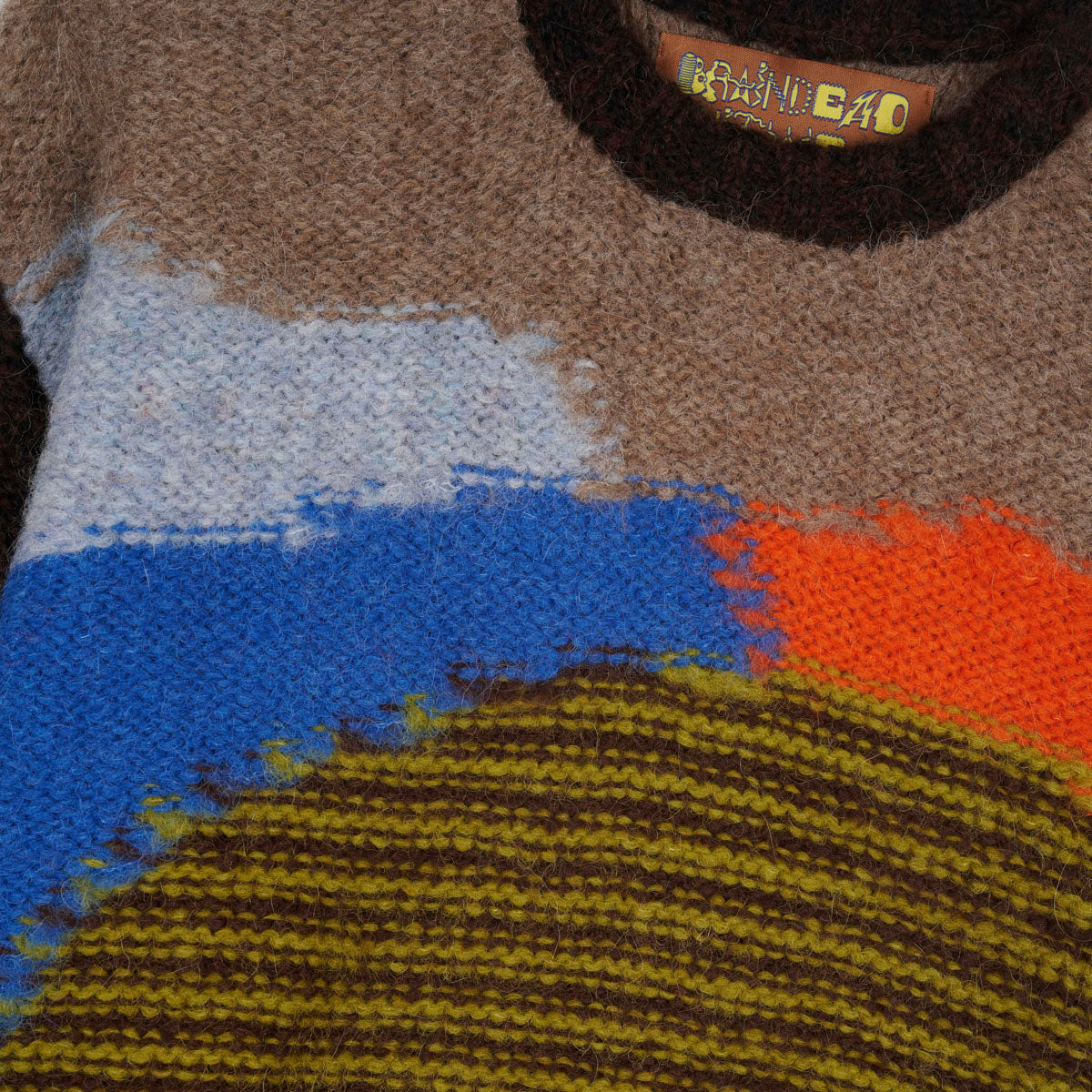 Brain Dead Boxy Knit Sweater - Brown