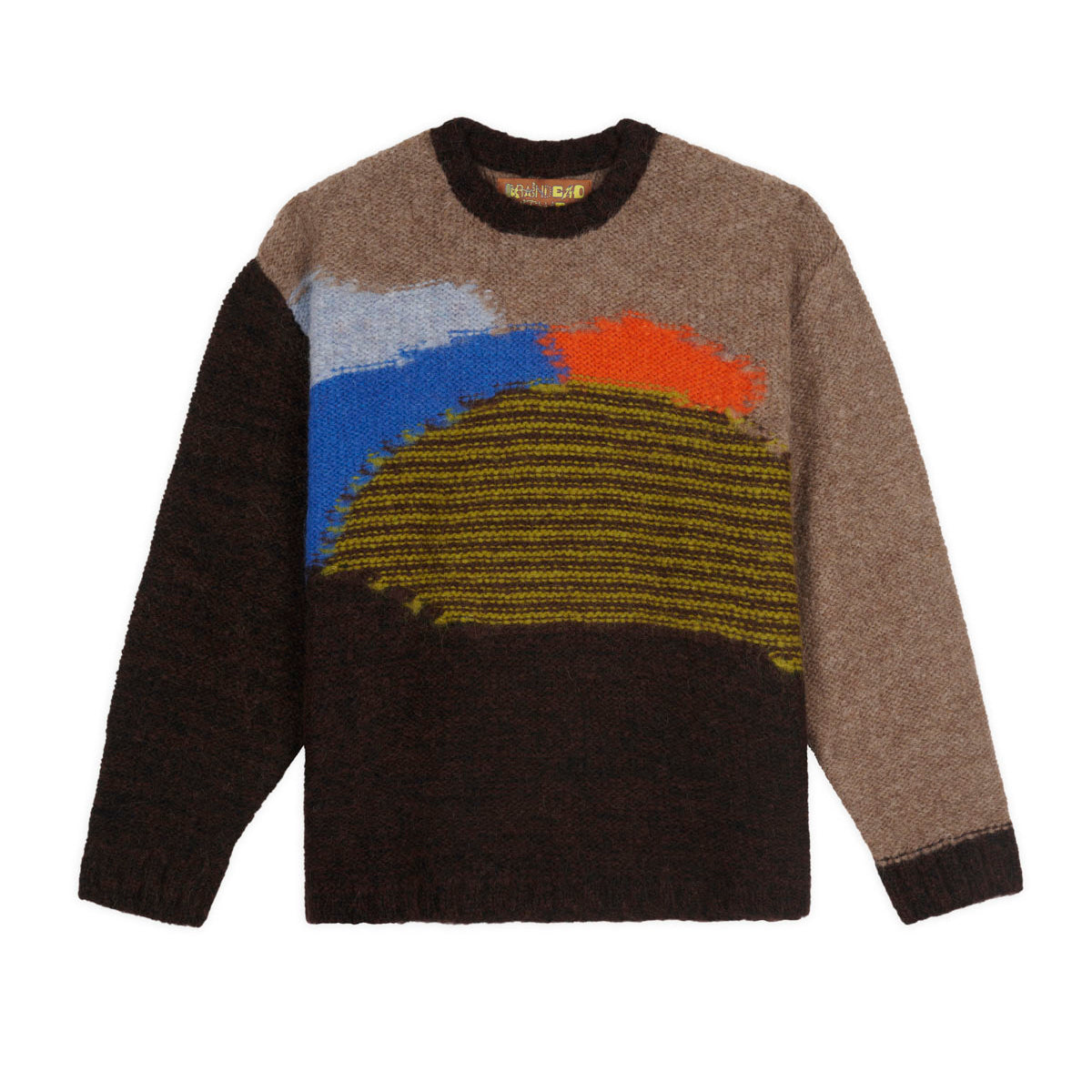 Brain Dead Boxy Knit Sweater - Brown