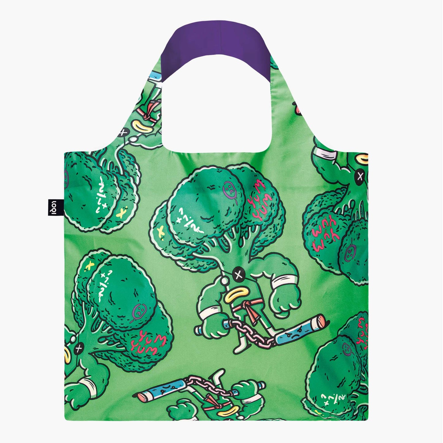 LOQI Brosmind Eat Your Greens Recycled Bag - Multi