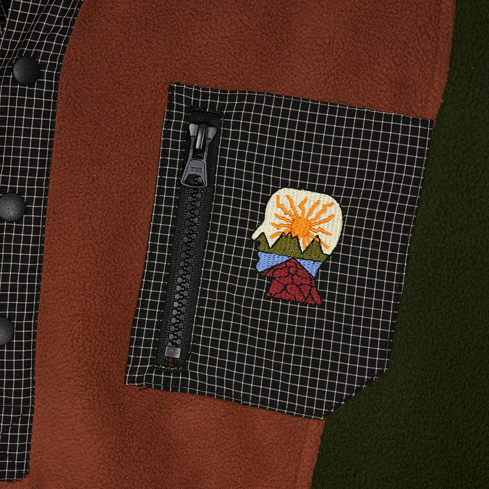 Brain Dead Equipment Ripstop PO Fleece - Navy