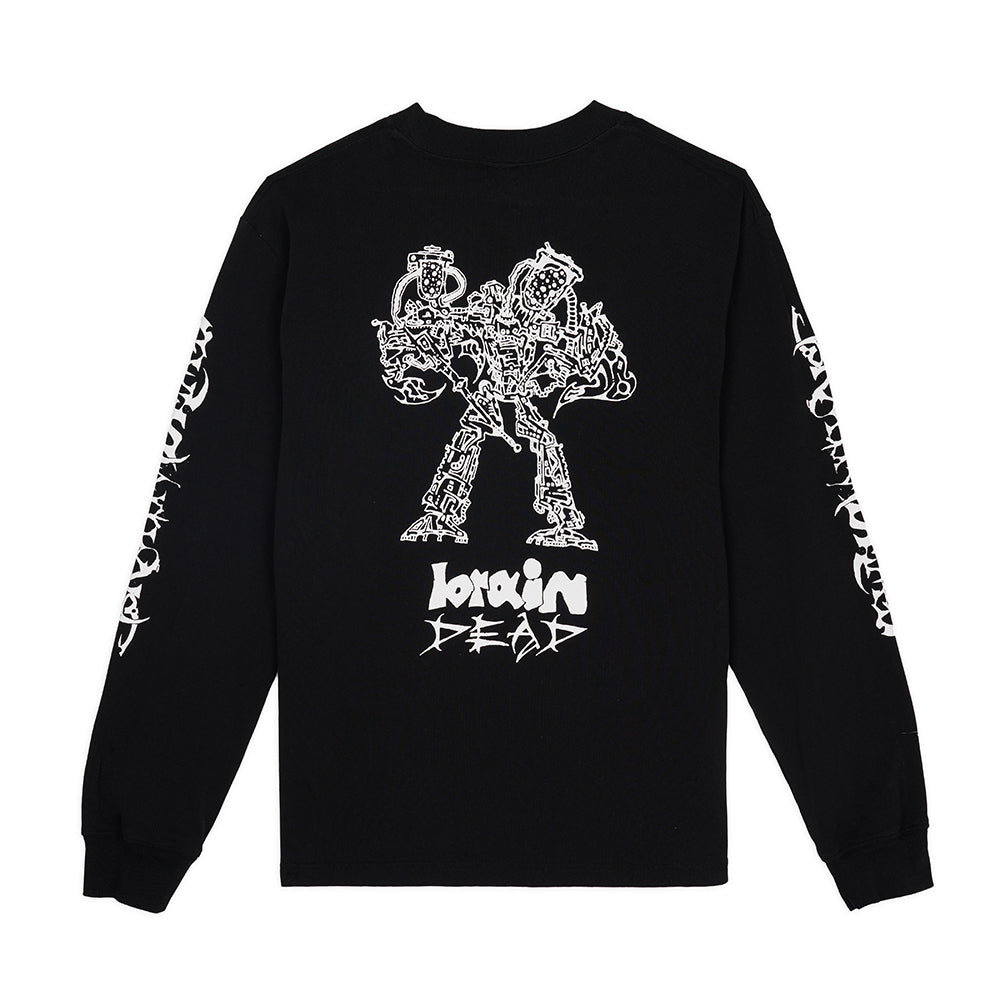 Brain Dead Skull Mech LS Tee - Black