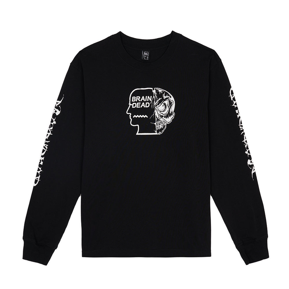 Brain Dead Skull Mech LS Tee - Black
