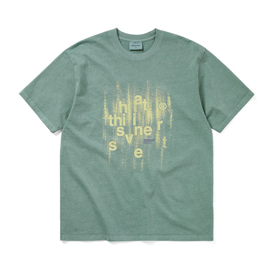 TINT Brushed Paint Tee - Emerald