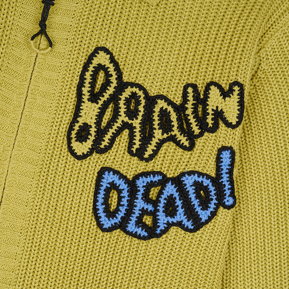 Brain Dead Buggin' Out Cardigan - Olive