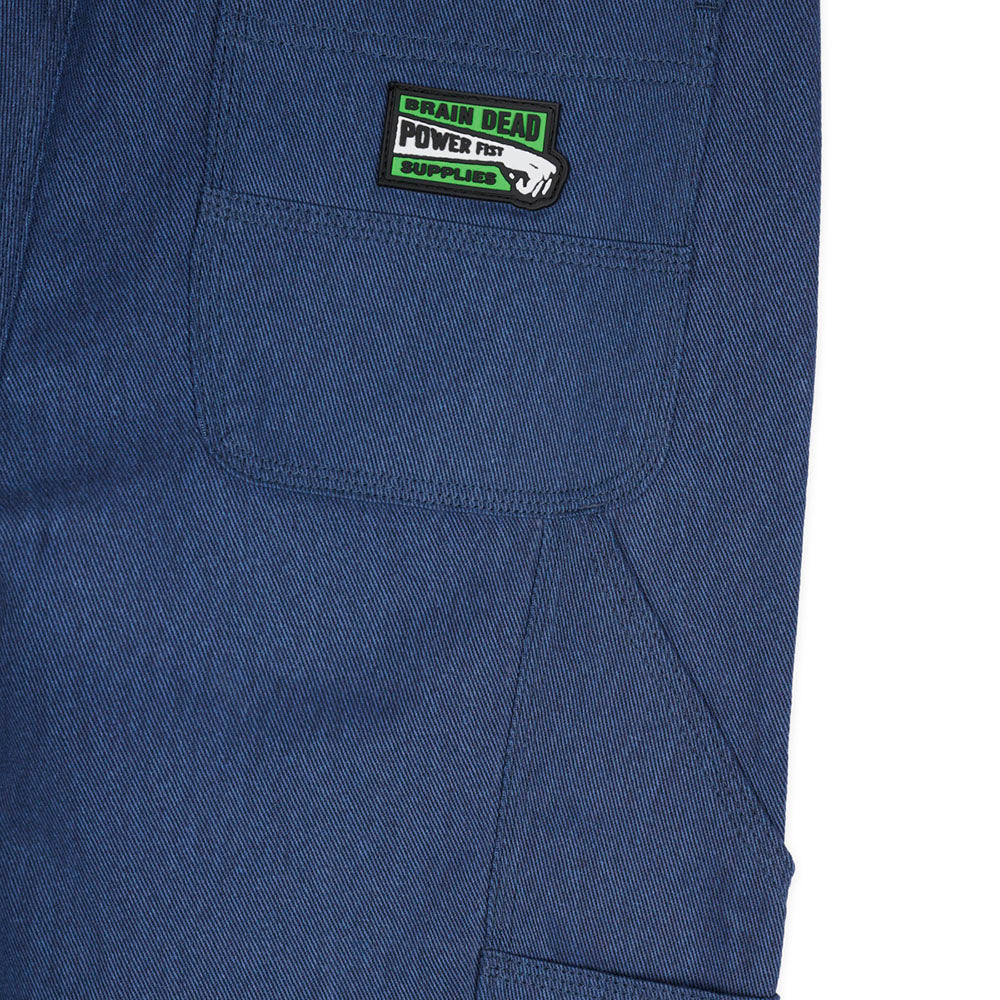 Brain Dead Bull Denim Double Knee Utility Pant - Navy