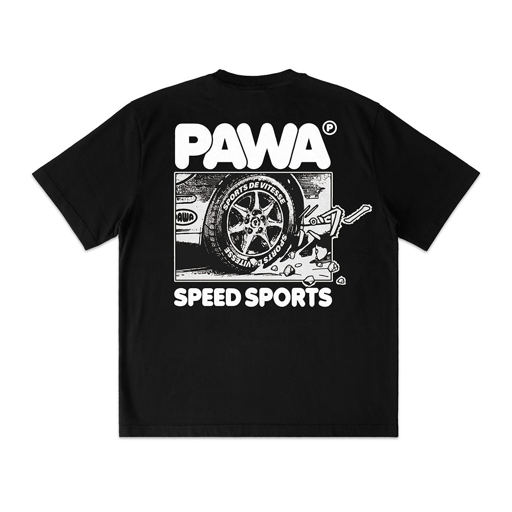 PAWA Burnout T-Shirt - Black