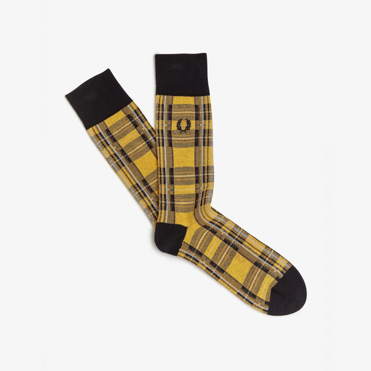 Fred Perry Stewart Tartan Socks - Chrome Yellow