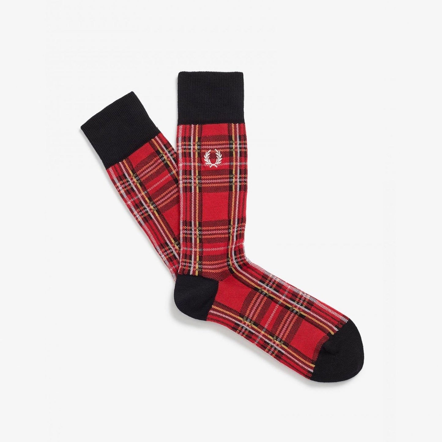 Fred Perry Royal Stewart Tartan Socks - Red