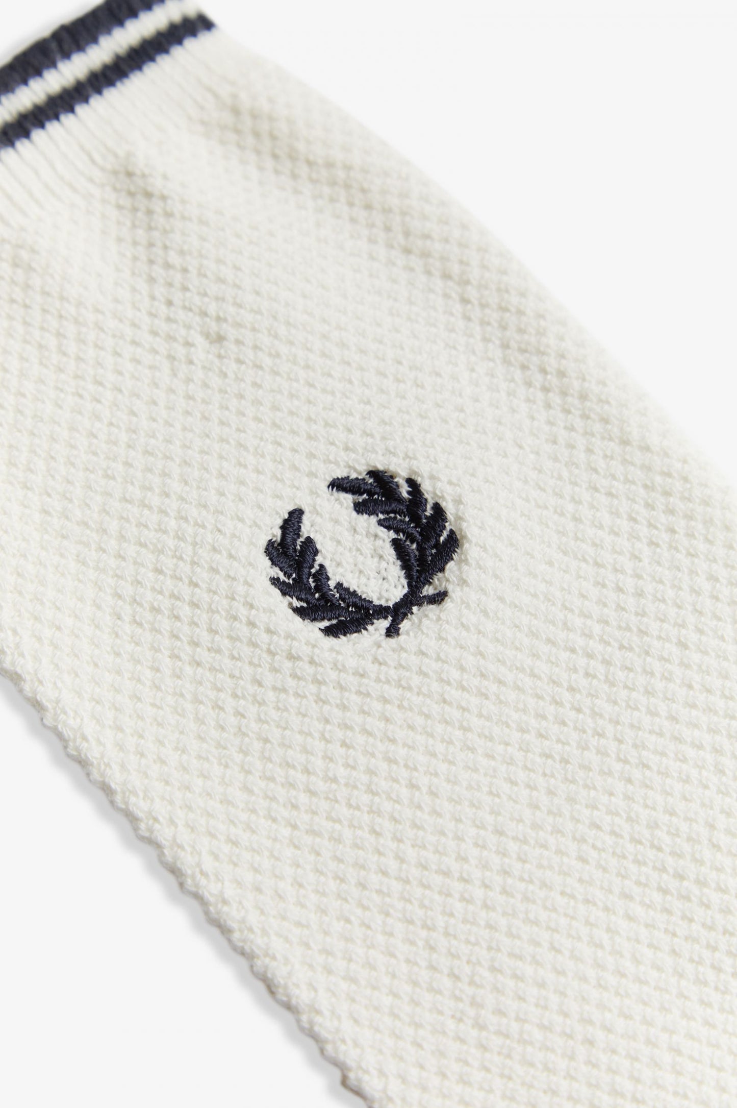 Fred Perry Tipped Socks - Snow White Navy