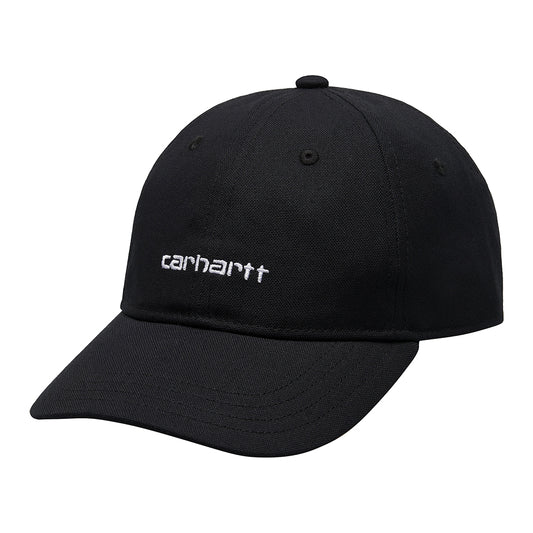 Carhartt WIP Canvas Script Cap - Black White