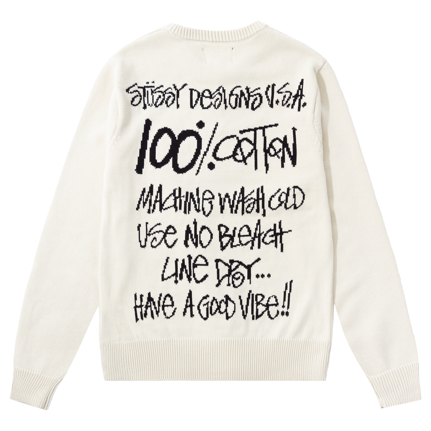 Stüssy Care Label Sweater - Natural