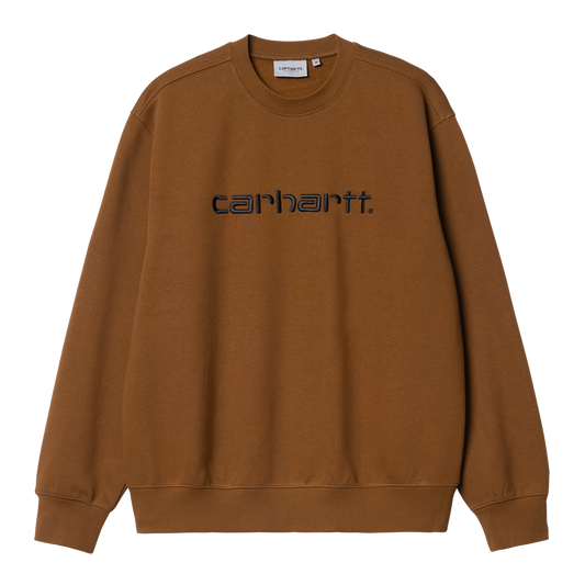 Carhartt WIP Carhartt Sweatshirt - Deep Hamilton Brown Black