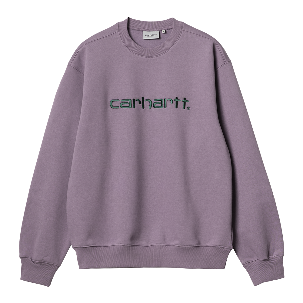 Carhartt WIP Carhartt Sweatshirt - Glassy Purple Discovery Green