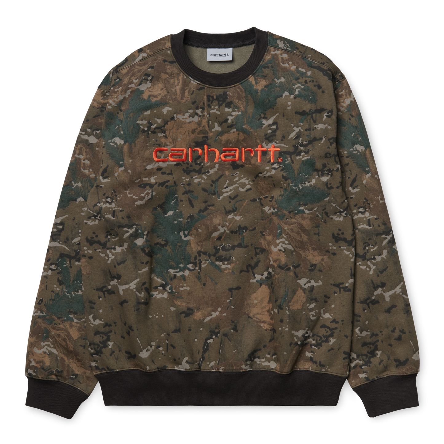 Carhartt WIP Carhartt Sweatshirt - Camo Combi Safety Orange