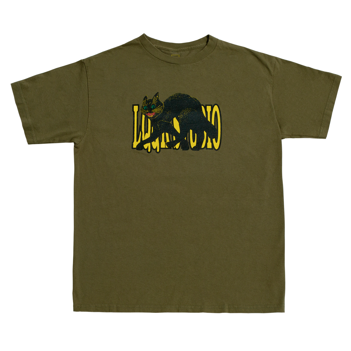 LQQK Studio Cat T-Shirt - Army Green