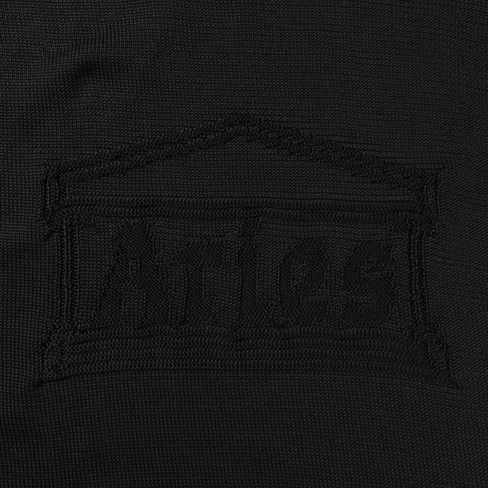 Aries Arise Recycled Reverse Knit Temple Sweater Vest - Black