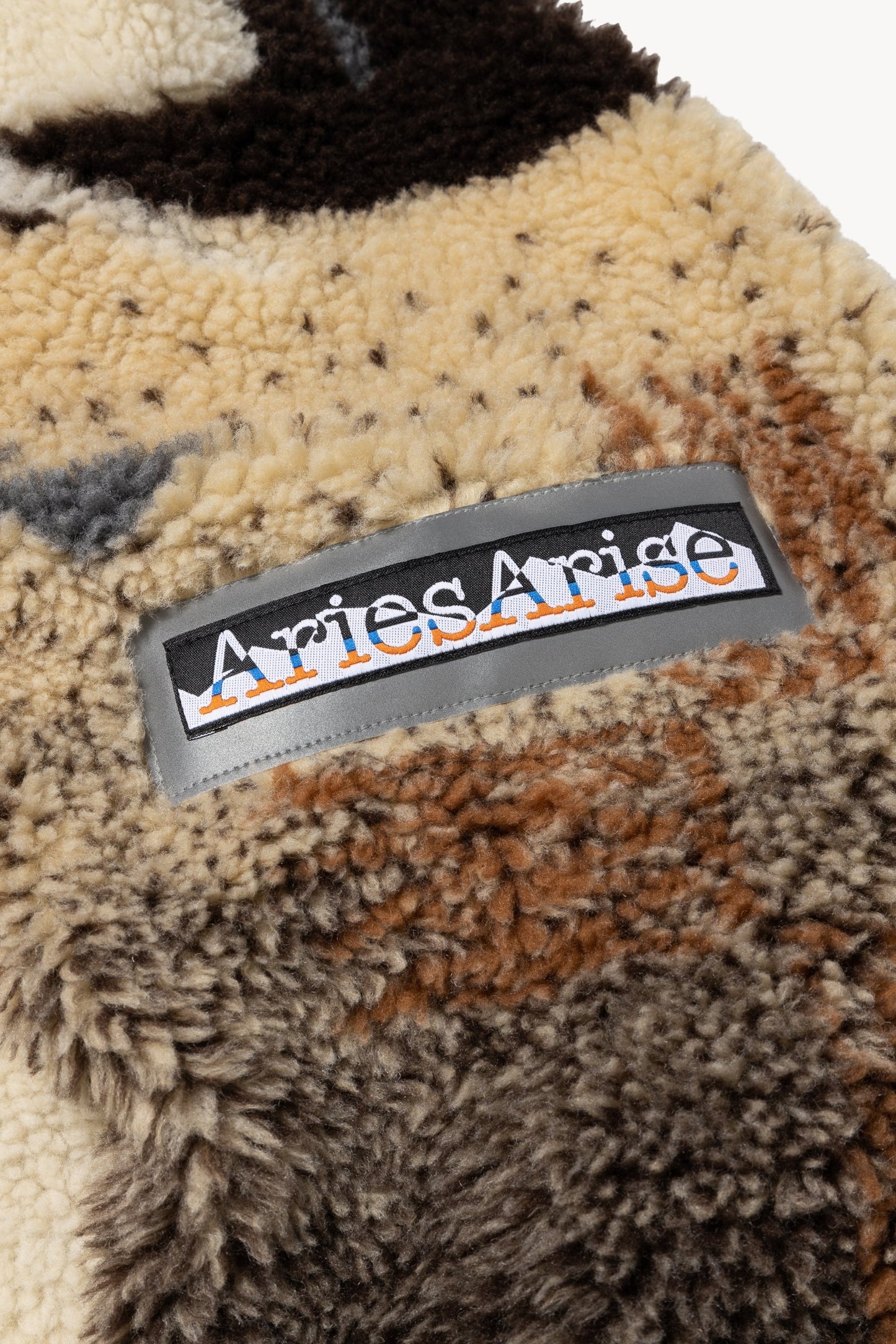 Aries Arise Oversized Ikat Fleece Hoodie - Multi