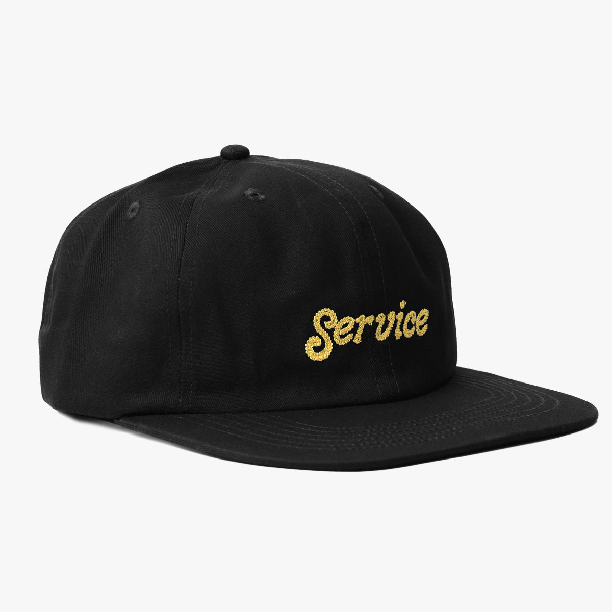 Service Works Chainstitch Script Cap - Black