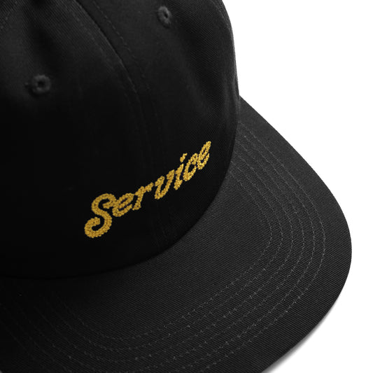 Service Works Chainstitch Script Cap - Black