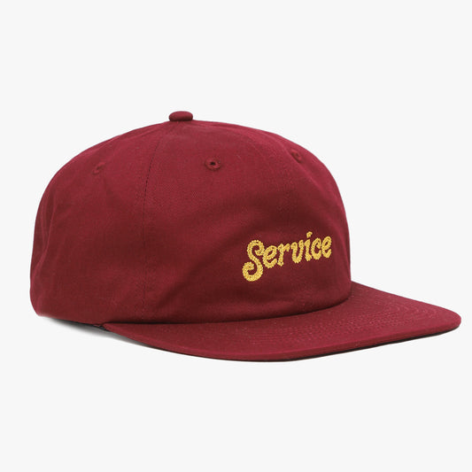 Service Works Chainstitch Script Cap - Burgundy