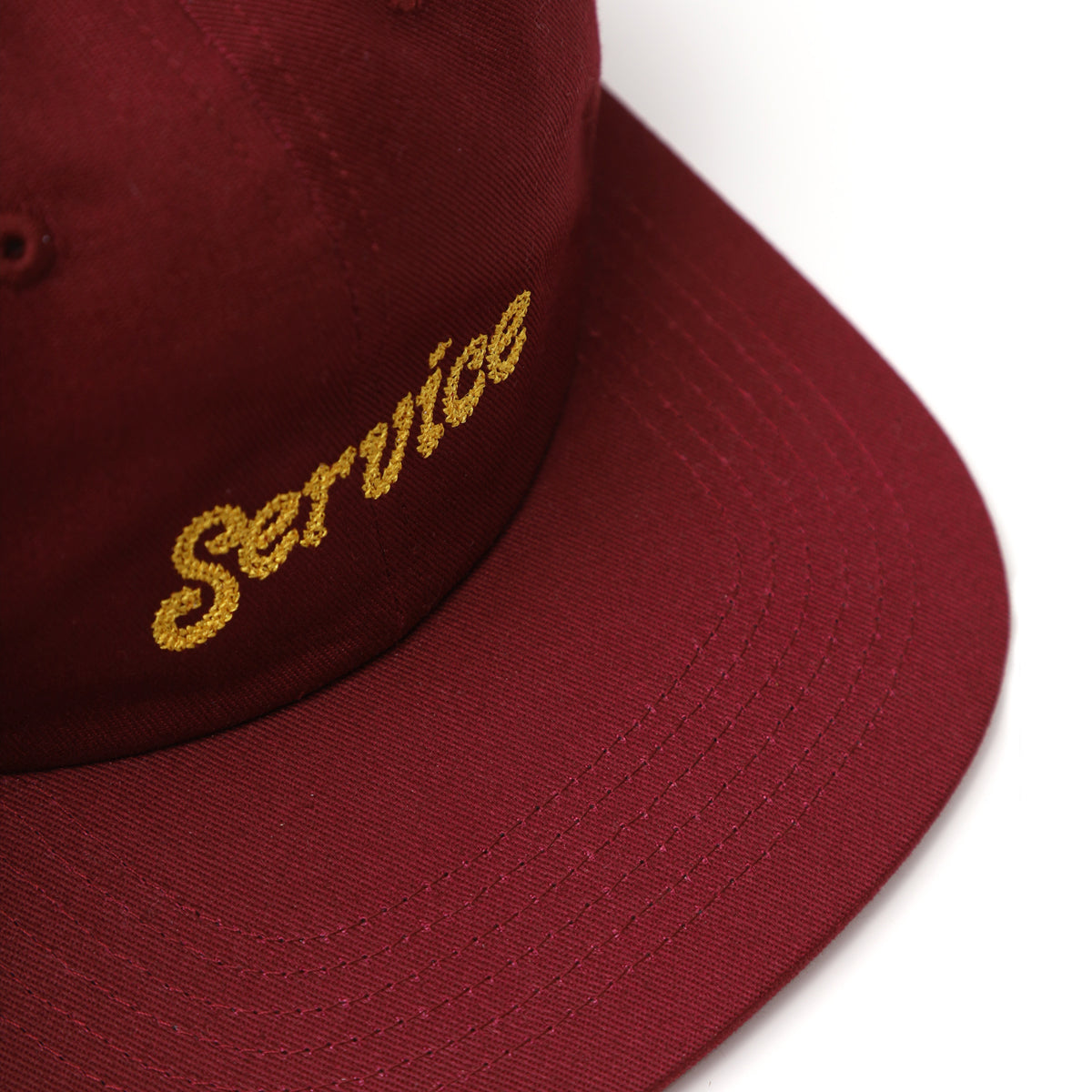 Service Works Chainstitch Script Cap - Burgundy