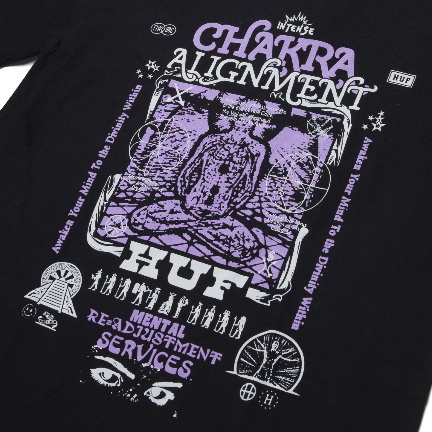 HUF Chakra Alignment T-Shirt - Natural