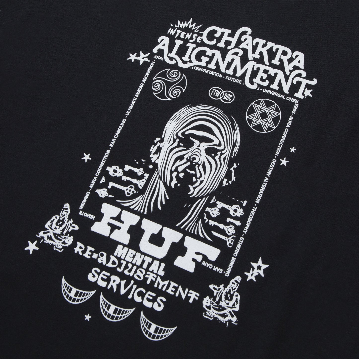HUF Chakra Alignment T-Shirt - Black