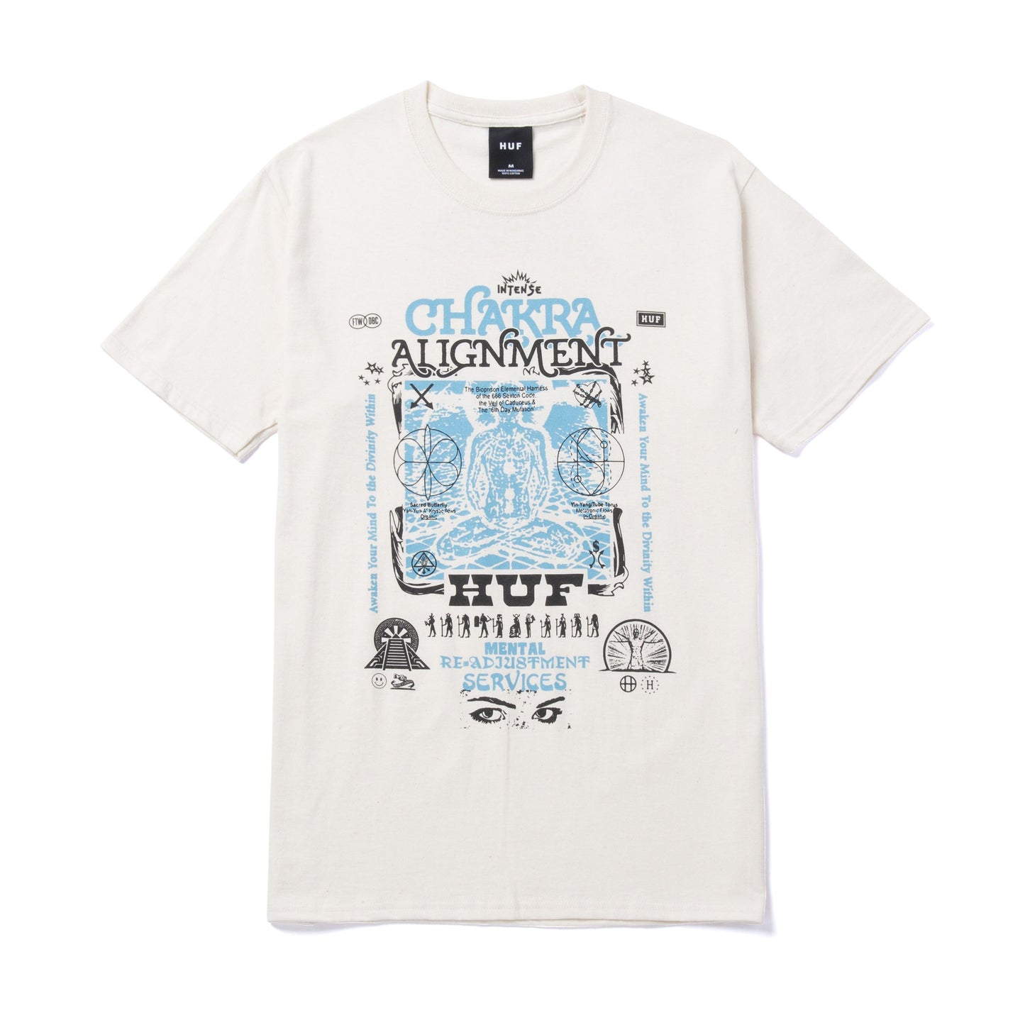 HUF Chakra Alignment T-Shirt - Natural