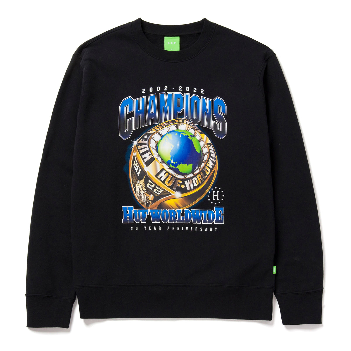 HUF Champions Crewneck Sweatshrit - Black