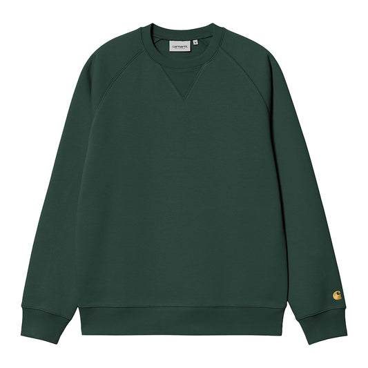 Carhartt WIP Chase Sweat - Discovery Green Gold