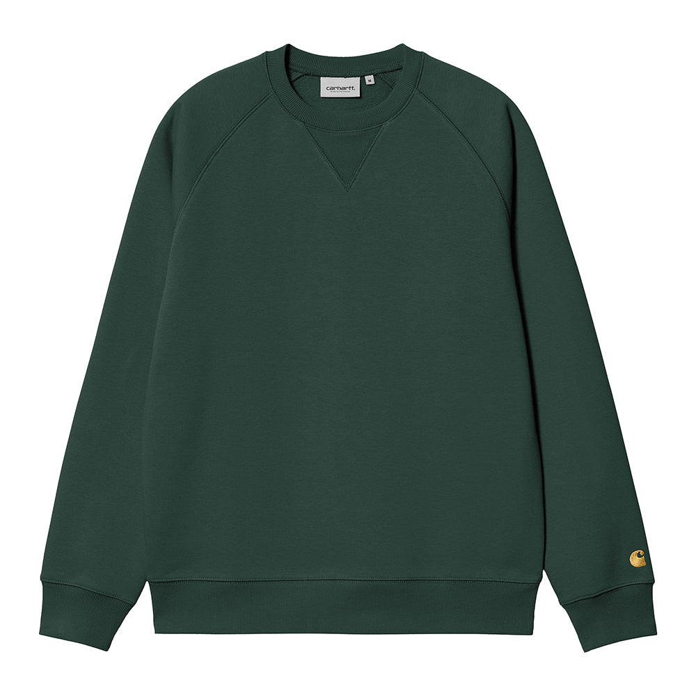 Carhartt WIP Chase Sweat - Discovery Green Gold