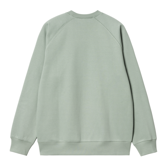 Carhartt WIP Chase Sweat - Glassy Teal Gold