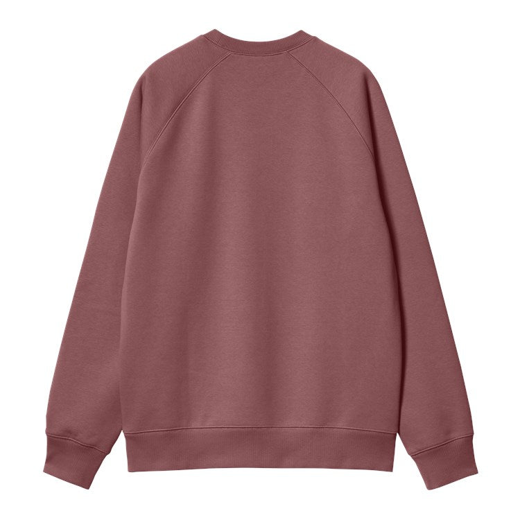 Carhartt WIP Chase Sweat - Dusty Fuchia Gold