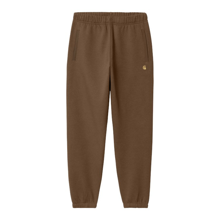 Carhartt WIP Chase Sweat Pant - Chocolate Gold
