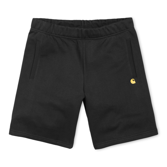 Carhartt WIP Chase Sweat Short - Black Gold
