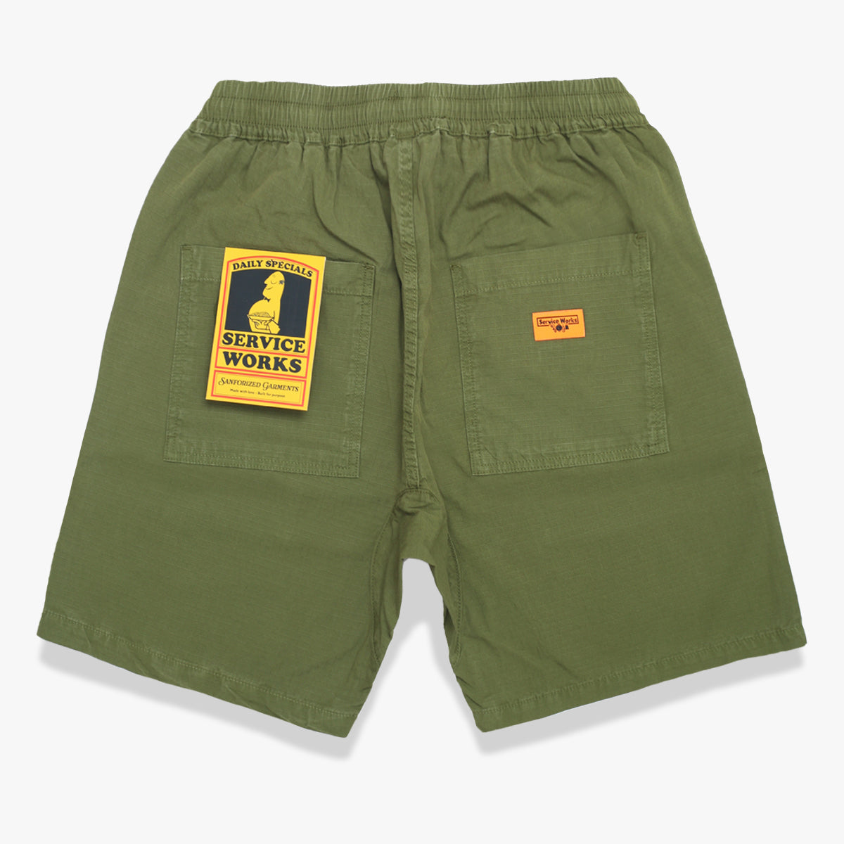 Service Works Ripstop Chef Shorts - Pesto