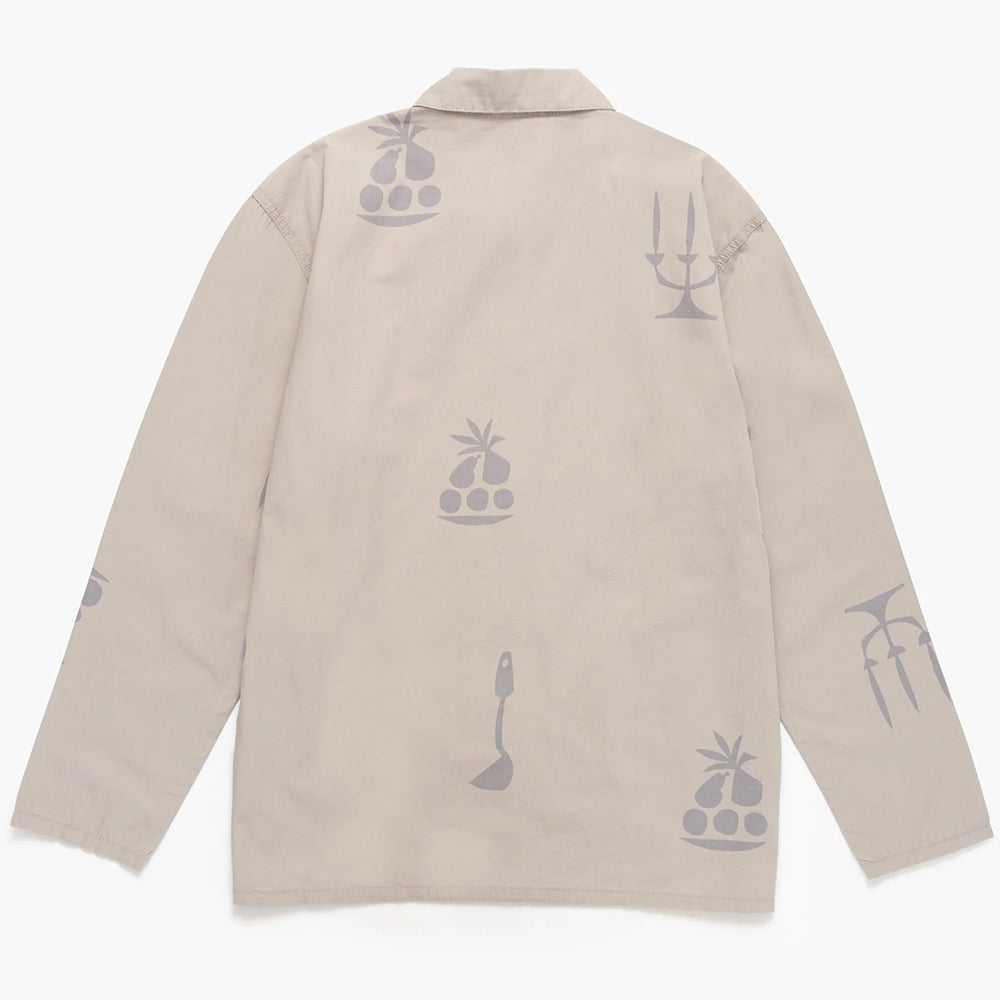 Service Works Poplin Printed Chore Shirt - Stone
